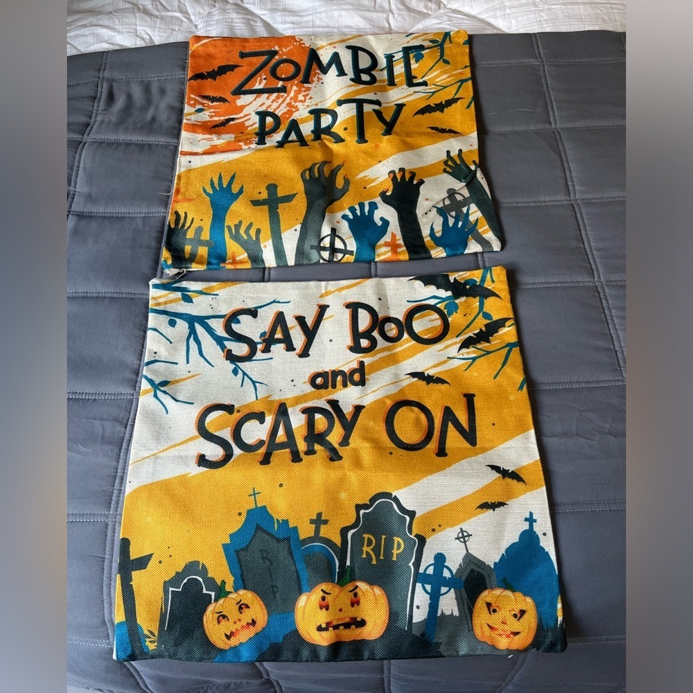 NWOT Decorative Halloween Pillow Covers
